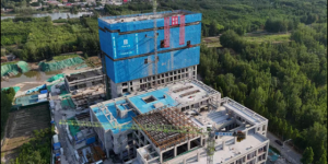 河北省任丘市重点民生工程加速推进二次结构施工